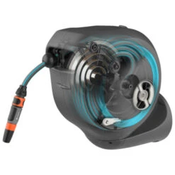 Gardena Wandslangenbox Roll-up 20 Meter Grijs Blauw -Gardena 123 1077