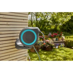 Gardena Wandslangenbox Roll-up 20 Meter Grijs Blauw -Gardena 123 1078