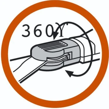 Gardena Classic Grasschaar 360° Draaibaar Staal 37,3x13,4x4,2 Cm 6 Gardena Classic Grasschaar 360° Draaibaar Staal 37,3x13,4x4,2 Cm - Afbeelding 4