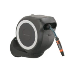 Gardena Wandslangenbox Roll Up 15 Grijs/wit Meter Incl. Tuinspuit -Gardena 123 743