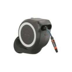 Gardena Wandslangenbox Roll Up 15 Grijs/wit Meter Incl. Tuinspuit -Gardena 123 744