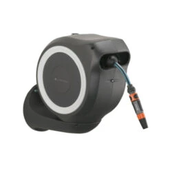 Gardena Wandslangenbox Roll Up 15 Grijs/wit Meter Incl. Tuinspuit -Gardena 123 745